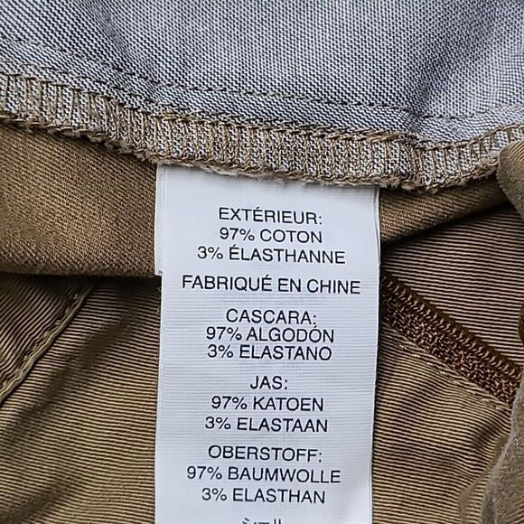 Vuori Collins Mens Chino Pants 33 Khaki Slim Fit Performance Fabric - Picture 6 of 10